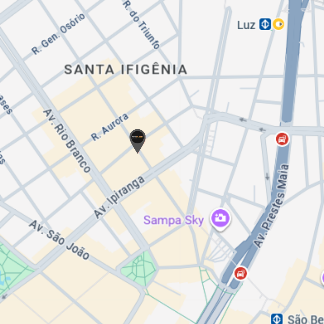 Mapa de endereço Noteplazza pagina contato